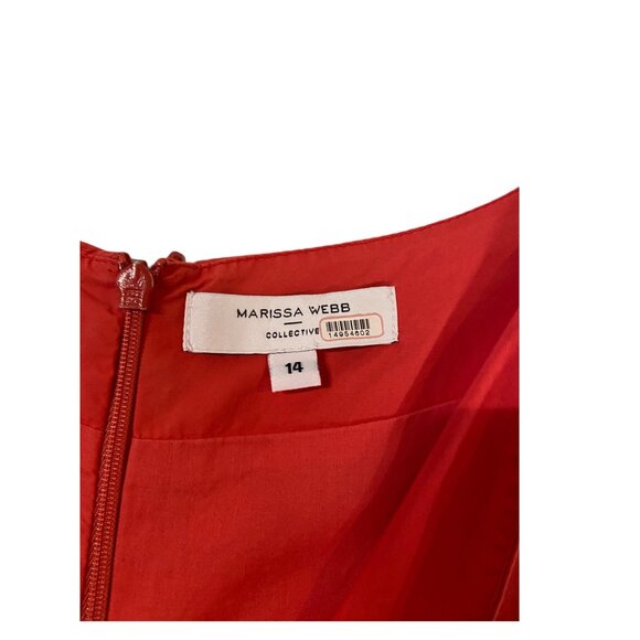 Marissa Webb Collective Maxi Dress Coral Size 14 - Picture 3 of 16